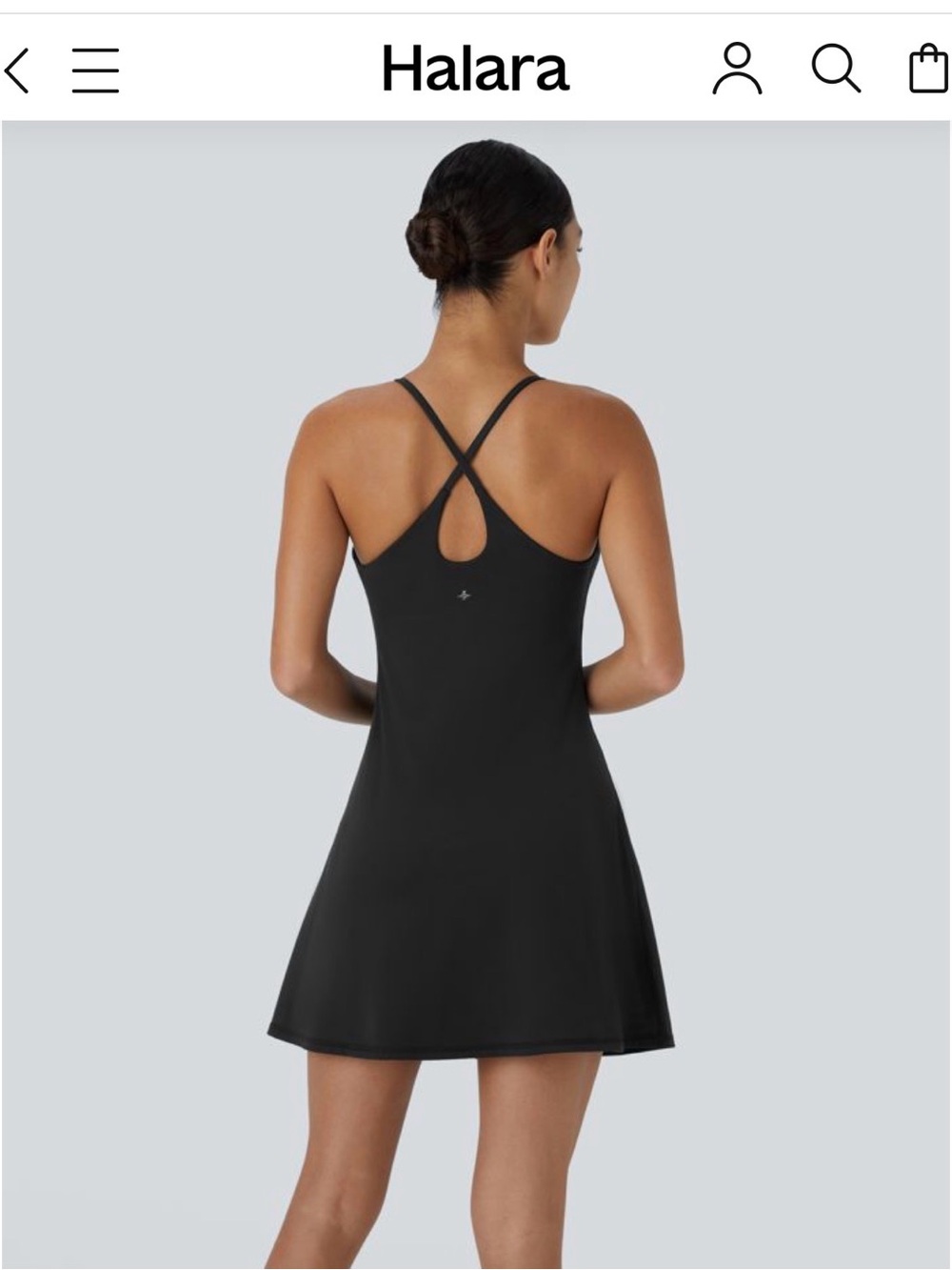 HALARA 3 Dress Bundle: Teal, Black and Navy Blue A-Line Spaghetti Strap Dresses - Picture 5 of 14